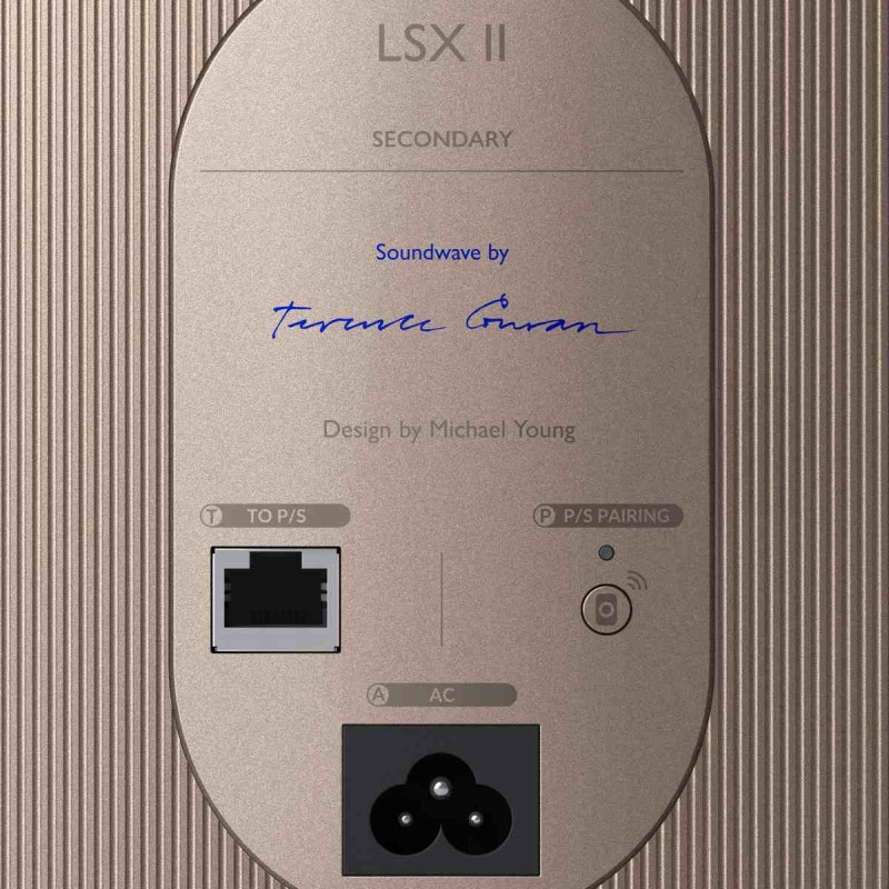 KEF LSX II Soundwave — detalle de las conexiones