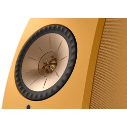 KEF LSX II Amber Haze — detalle del Uni-Q