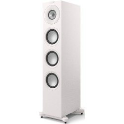 KEF Q11 Meta Blanco satinado — detalle del Uni-Q y los tres woofers de 6,5"