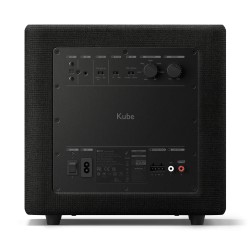 KEF Kube 8 MIE — panel trasero con entradas RCA y de altavoz