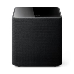 KEF Kube 8 MIE — subwoofer activo de 8" en caja cerrada, vista frontal con rejilla | Stella AV