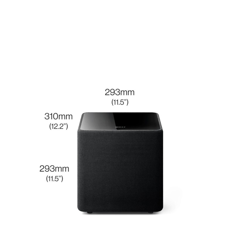 KEF Kube 8 MIE — esquema de dimensiones
