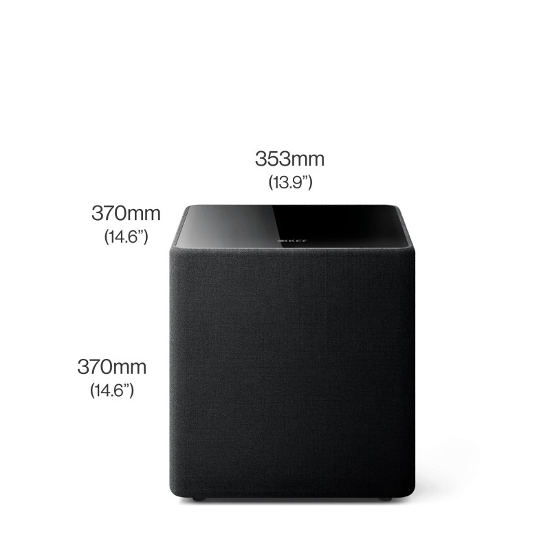 KEF Kube 10 MIE — esquema de dimensiones