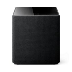 KEF Kube 10 MIE — subwoofer activo de 10" en caja cerrada, vista frontal con rejilla | Stella AV