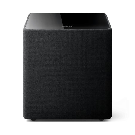 KEF Kube 10 MIE — subwoofer activo de 10" en caja cerrada, vista frontal con rejilla | Stella AV