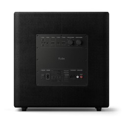 KEF Kube 12b MIE — panel trasero con entradas RCA y de altavoz