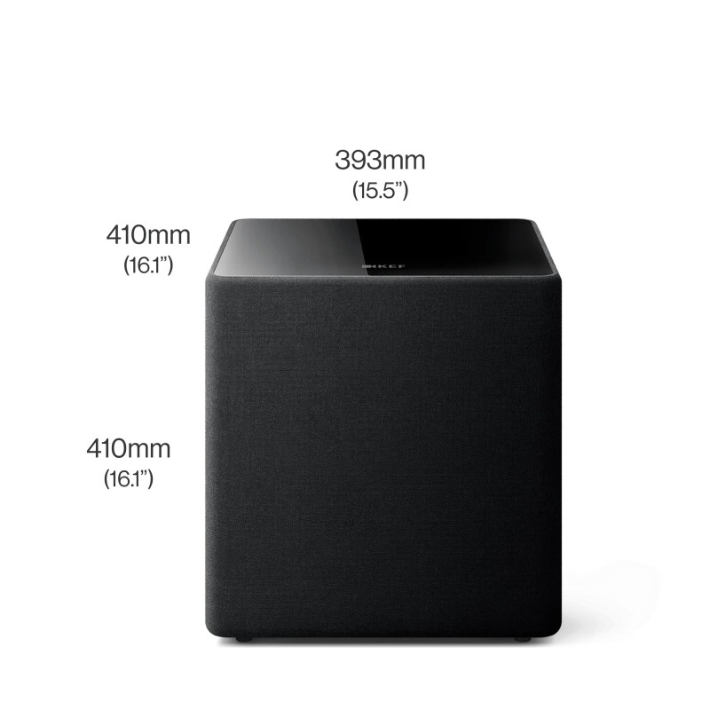 KEF Kube 12b MIE — esquema de dimensiones
