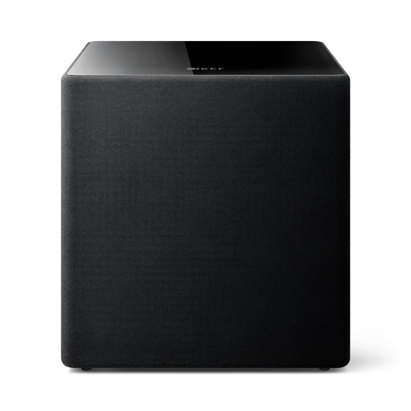 KEF Kube 15 MIE — subwoofer activo de 15" en caja cerrada, vista frontal con rejilla | Stella AV