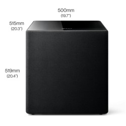 KEF Kube 15 MIE — esquema de dimensiones