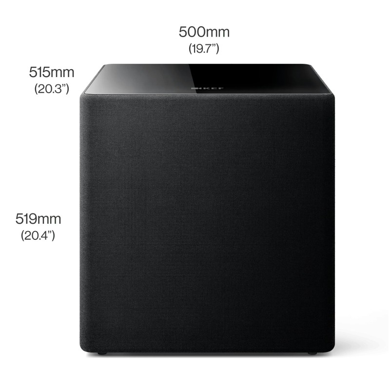 KEF Kube 15 MIE — esquema de dimensiones