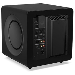 KEF KW1 RX — receptor en el panel trasero de un subwoofer