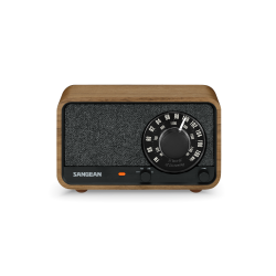 Sangean WR-8 — radio AM/FM de madera con Bluetooth y batería — imagen 1