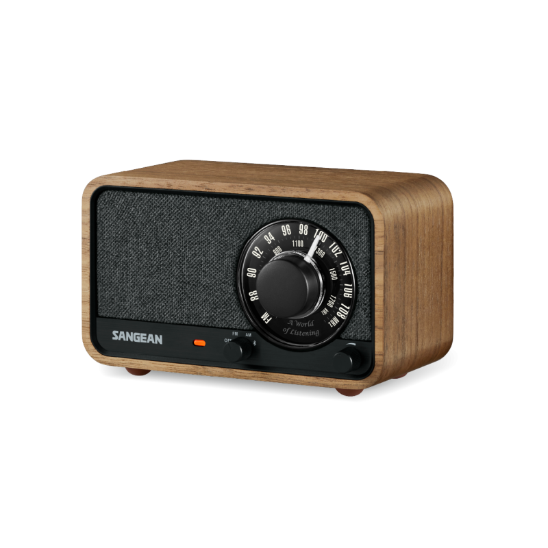 Sangean WR-8 — radio AM/FM de madera con Bluetooth y batería — imagen 2