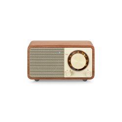 Sangean WR-7+ — radio FM de madera con Bluetooth y batería — imagen 1