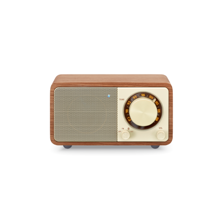 Sangean WR-7+ — radio FM de madera con Bluetooth y batería — imagen 1