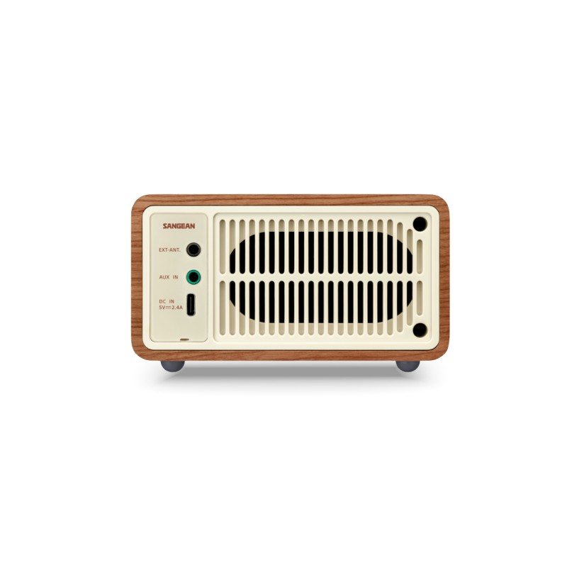 Sangean WR-7+ — radio FM de madera con Bluetooth y batería — imagen 3