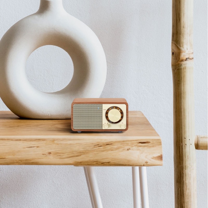 Sangean WR-7+ — radio FM de madera con Bluetooth y batería — imagen 6