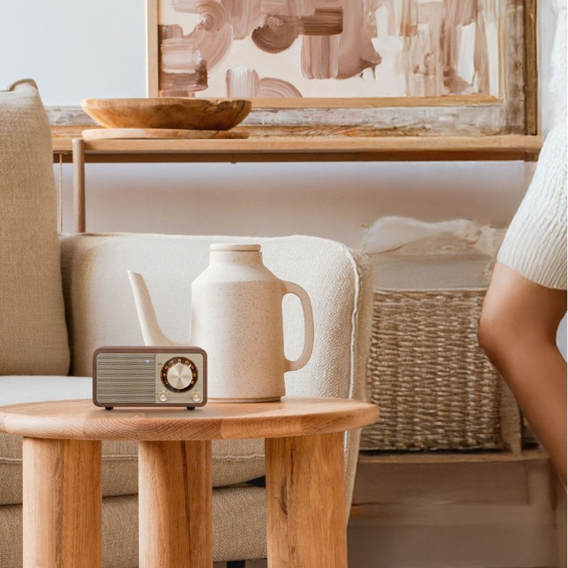 Sangean WR-7+ — radio FM de madera con Bluetooth y batería — imagen 21