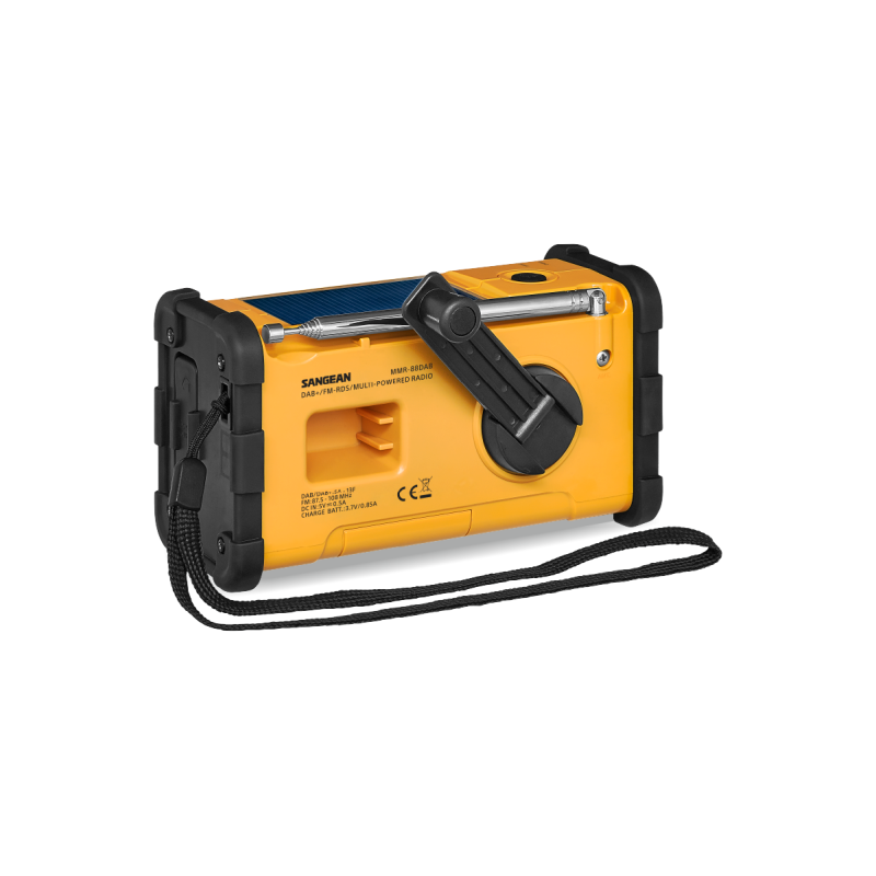 Sangean MMR-88 DAB — radio de emergencia con dinamo, solar y linterna — imagen 4