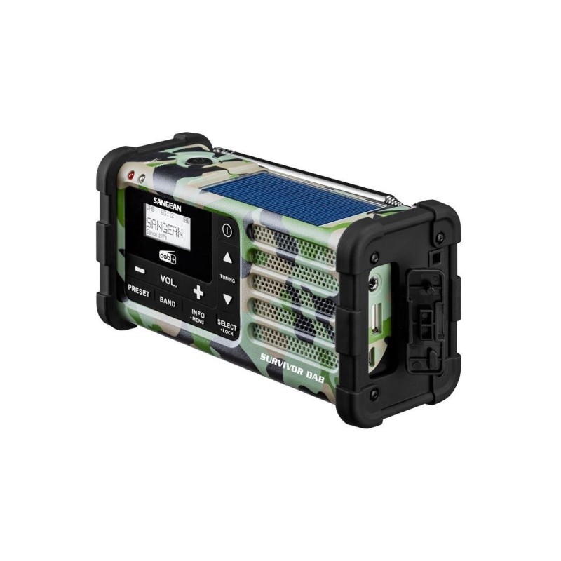 Sangean MMR-88 DAB — radio de emergencia con dinamo, solar y linterna — imagen 11