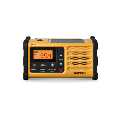 Sangean MMR-88 — radio de emergencia AM/FM con dinamo y sirena — imagen 1