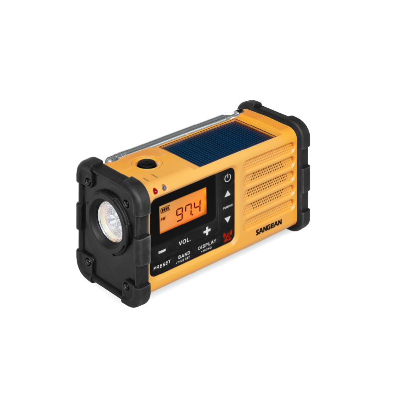 Sangean MMR-88 — radio de emergencia AM/FM con dinamo y sirena — imagen 3