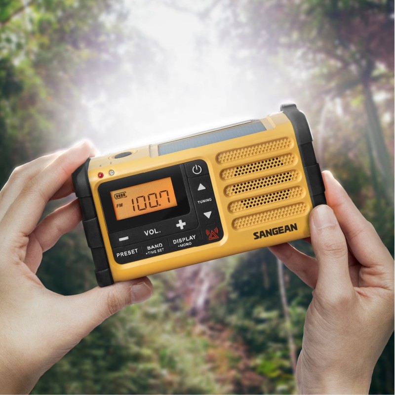 Sangean MMR-88 — radio de emergencia AM/FM con dinamo y sirena — imagen 5