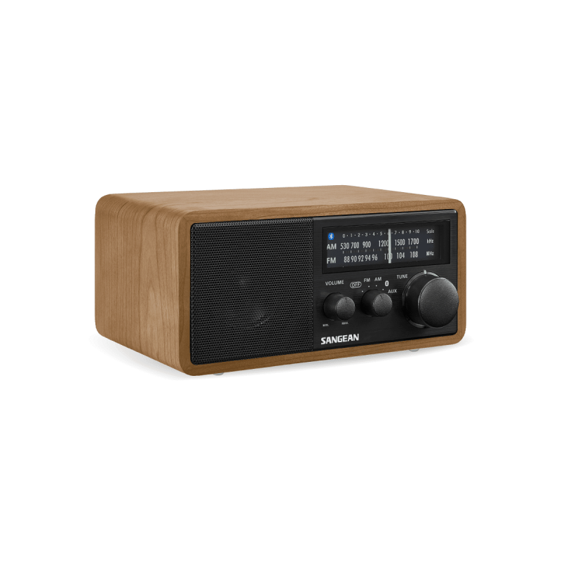 Sangean WR-11BT+ — radio AM/FM de sobremesa en madera con Bluetooth — imagen 3