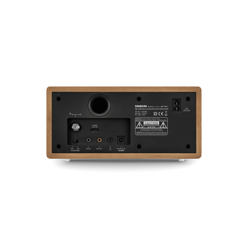 Sangean WR-11BT+ — radio AM/FM de sobremesa en madera con Bluetooth — imagen 4