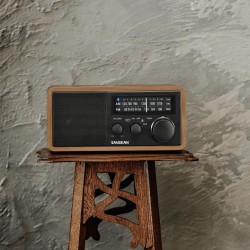 Sangean WR-11BT+ — radio AM/FM de sobremesa en madera con Bluetooth — imagen 6