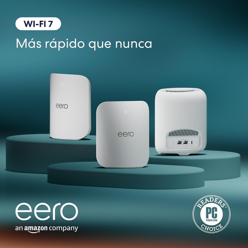 eero Pro 7 Wi-Fi 7 mesh de triple banda, pack de 3 | Stella AV
