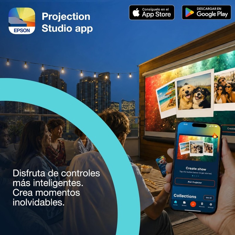 Epson EF-62B proyector portátil 4K PRO-UHD Google TV | Stella AV