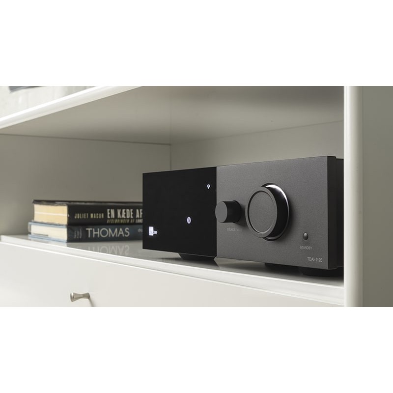 Lyngdorf TDAI-1120 — detalle del control de volumen