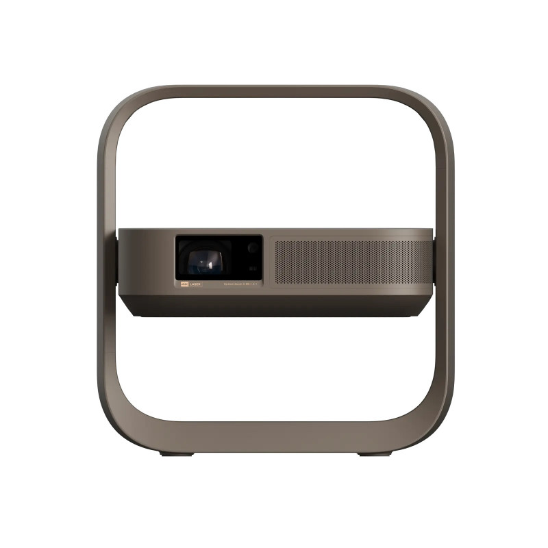 XGIMI Elfin Flip 4K de frente, con el soporte abierto