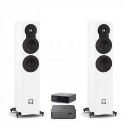 Pack WiiM Vibelink Amp + WiiM Ultra + DALI Sonik 5, acabado White