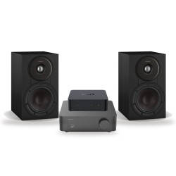 Pack WiiM Vibelink Amp + WiiM Pro + DALI Sonik 1, acabado Black Ash