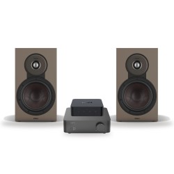 Pack WiiM Vibelink Amp + WiiM Pro + DALI Sonik 3, acabado Walnut