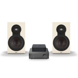 Pack WiiM Vibelink Amp + WiiM Pro + DALI Sonik 3, acabado Natural Oak
