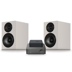 Pack WiiM Vibelink Amp + WiiM Pro + Wharfedale Diamond 12.2i, acabado Stone Grey