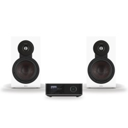 Pack WiiM Amp Ultra + DALI Sonik 3, acabado White