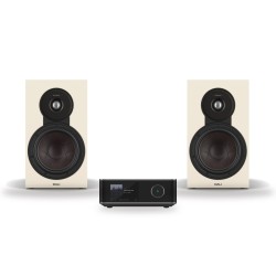 Pack WiiM Amp Ultra + DALI Sonik 3, acabado Natural Oak