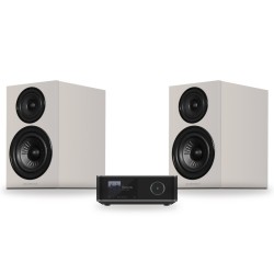 Pack WiiM Amp Ultra + Wharfedale Diamond 12.2i, acabado Stone Grey
