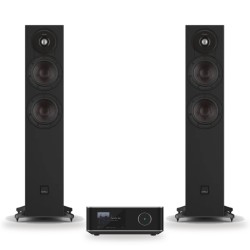 Pack WiiM Amp Ultra + DALI Sonik 5, acabado Black Ash