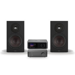Pack WiiM Vibelink Amp + WiiM Ultra + DALI Sonik 3, acabado Black Ash