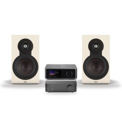 Pack WiiM Vibelink Amp + WiiM Ultra + DALI Sonik 3, acabado Natural Oak