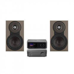 Pack WiiM Vibelink Amp + WiiM Ultra + DALI Sonik 1, acabado Walnut