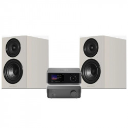 Pack WiiM Vibelink Amp + WiiM Ultra + Wharfedale Diamond 12.1i, acabado Stone Grey