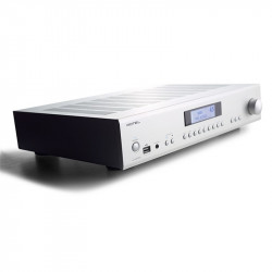 Rotel A12 MkII, en ángulo, plata