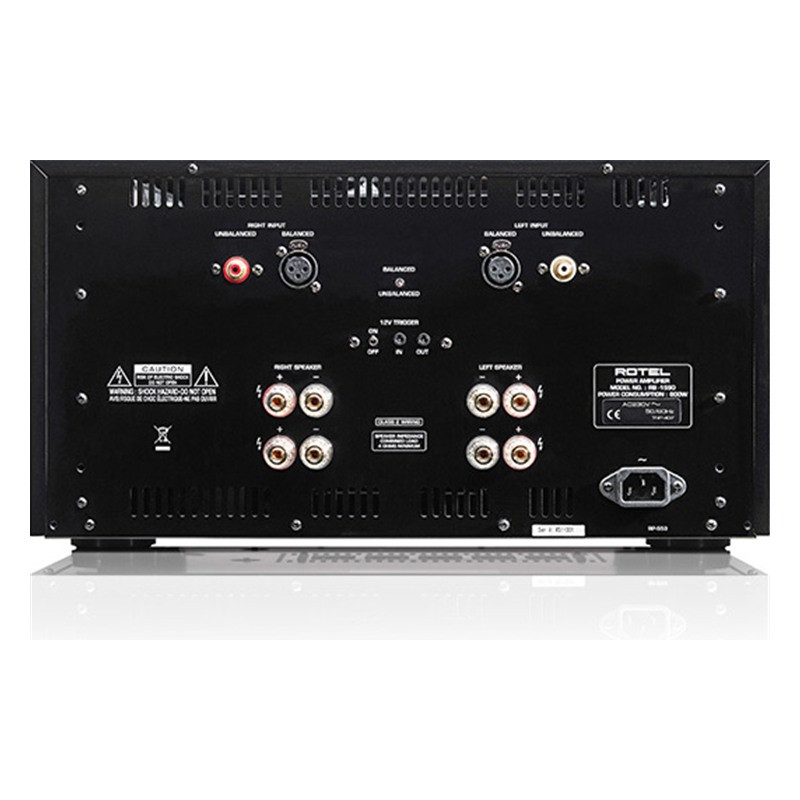Rotel RB-1590, conexiones traseras