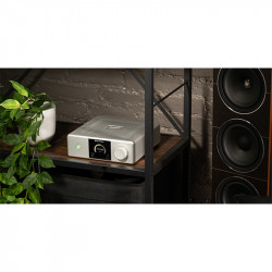 Rotel DX-5, en una estantería, plata